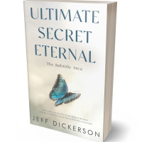 3D view of Premade Surreal Book Cover - Satin Linen