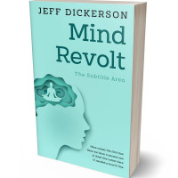 3D view of Premade Health & Mind & Body Book Cover - Water Leaf