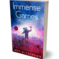 3D view of Premade Science Fiction Book Cover - East Bay