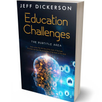 3D view of Premade Education Book Cover - Black