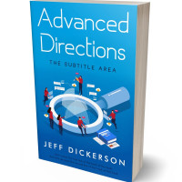 3D view of Premade Business Book Cover - Lochmara