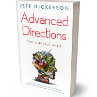 3D view of Premade Abstract Book Cover - Outer Space