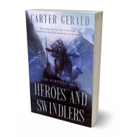 3D view of Premade Fantasy Book Cover - Periwinkle Gray