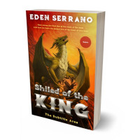 3D view of Premade Fantasy Book Cover - Orange Roughy