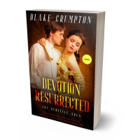 3D view of Premade Historical Book Cover - Harvest Gold