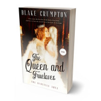 3D view of Premade Fantasy Book Cover - White Rock