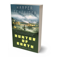 3D view of Premade Apocalyptica Book Cover - Lunar Green