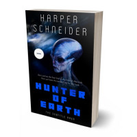 3D view of Premade Science Fiction Book Cover - Ebony