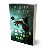 3D view of Premade Horror Book Cover - Log Cabin