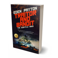 3D view of Premade Action & Adventure Book Cover - Japonica