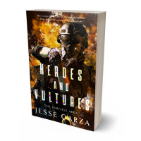 3D view of Premade Action & Adventure Book Cover - Whiskey