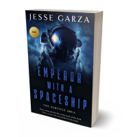 3D view of Premade Science Fiction Book Cover - Ebony