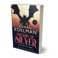 3D view of Premade Fantasy Book Cover - Steel Gray