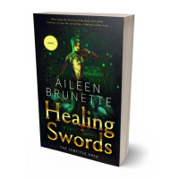 3D view of Premade Fantasy Book Cover - Racing Green