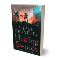 3D view of Premade Fantasy Book Cover - New York Pink