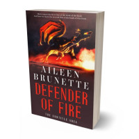 3D view of Premade Fantasy Book Cover - Cocoa Brown