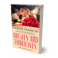 3D view of Premade Romance Book Cover - Cocoa Brown