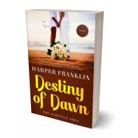 3D view of Premade Romance Book Cover - Double Colonial White