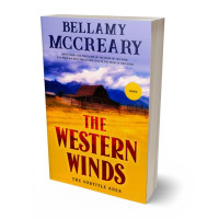 3D view of Premade Western Book Cover - Sun