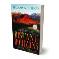 3D view of Premade Western Book Cover - Cocoa Brown