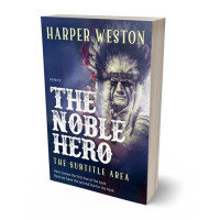 3D view of Premade Western Book Cover - Martinique