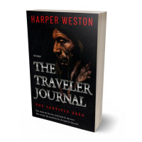 3D view of Premade Abstract Book Cover - Woodsmoke