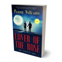 3D view of Premade Romance Book Cover - Petite Orchid