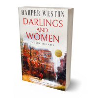 3D view of Premade Romance Book Cover - English Walnut