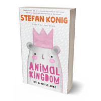 3D view of Premade Abstract Book Cover - Bon Jour