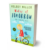 3D view of Premade Children's Book Cover - Mint Tulip