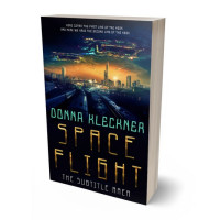 3D view of Premade Apocalyptica Book Cover - Ebony