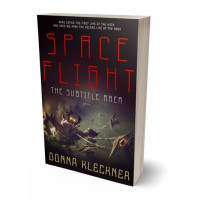 3D view of Premade Science Fiction Book Cover - Cocoa Brown