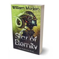 3D view of Premade Science Fiction Book Cover - Deco