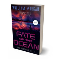 3D view of Premade Science Fiction Book Cover - Mulberry