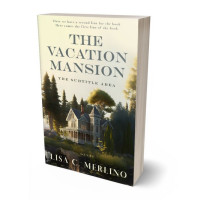 3D view of Premade Literary Fiction Book Cover - Log Cabin