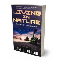 3D view of Premade Apocalyptica Book Cover - Steel Gray