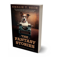 3D view of Premade Literary Fiction Book Cover - Antique Brass