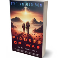 3D view of Premade Science Fiction Book Cover - Tonys Pink