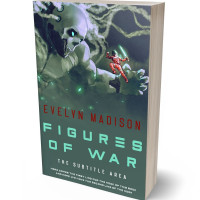 3D view of Premade Science Fiction Book Cover - Nandor