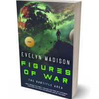 3D view of Premade Science Fiction Book Cover - Outer Space