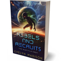 3D view of Premade Science Fiction Book Cover - Charade