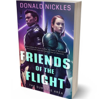 3D view of Premade Science Fiction Book Cover - Steel Gray