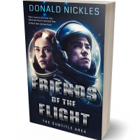 3D view of Premade Science Fiction Book Cover - Mirage