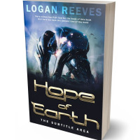 3D view of Premade Science Fiction Book Cover - Loblolly