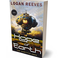 3D view of Premade Science Fiction Book Cover - Cloud