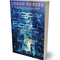 3D view of Premade Science Fiction Book Cover - Astronaut