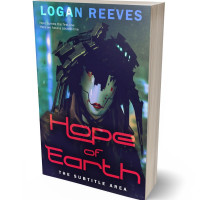 3D view of Premade Science Fiction Book Cover - Ebony Clay