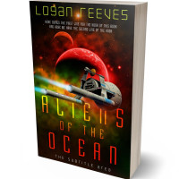 3D view of Premade Science Fiction Book Cover - Cannon Black