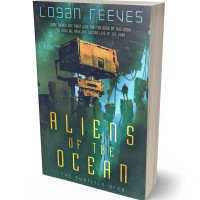 3D view of Premade Science Fiction Book Cover - Mineral Green