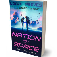 3D view of Premade Science Fiction Book Cover - Blue Zodiac